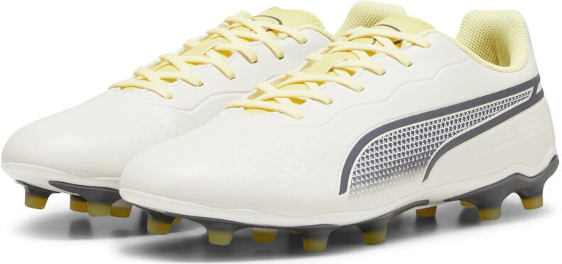 Puma King Match FG/AG - scarpe da calcio per terreni compatti/duri - uomo White/Yellow 7,5 UK