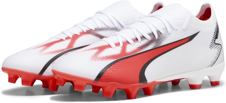 Puma Ultra Match FG/AG - scarpe da calcio per terreni compatti/duri - uomo White/Red 7,5 UK