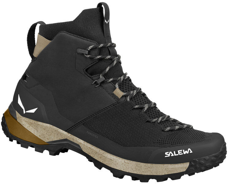 Salewa Puez Knit Mid Ptx M - scarpe trekking - uomo Black/Brown 12 UK