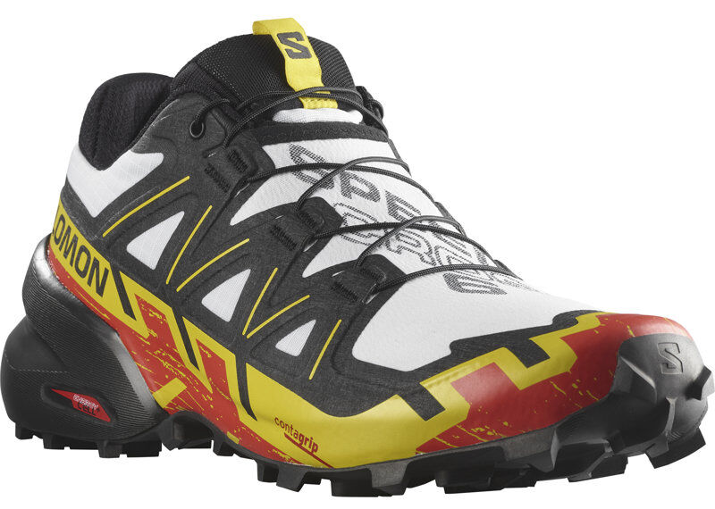Salomon Speedcross 6 - scarpe trail running - uomo White/Black/Yellow 9,5 UK
