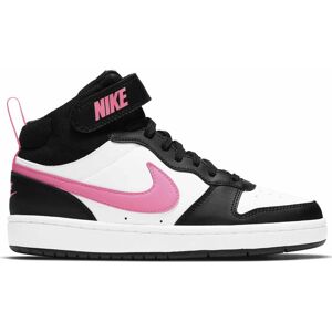 Nike Court Borough Mid 2 Jr - sneakers - ragazza Black/White/Pink 6Y US