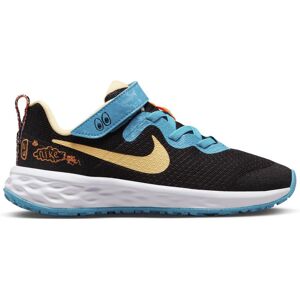 Nike Revolution 6 FlyEase - scarpe da ginnastica - bambino Black/Light Blue/Yellow 13C US