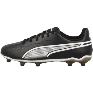 Puma King Match FG/AG Jr - scarpe da calcio per terreni compatti/duri - ragazzo Black/White 1 UK