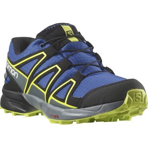 Salomon Speedcross Clima™ Waterproof - scarpe trail running - ragazzi Blue/Yellow 32 EU