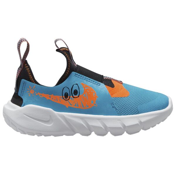 nike flex runner 2 lil - scarpe da ginnastica - bambino light blue/orange 1,5y us