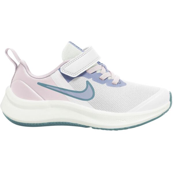 nike star runner 3 - scarpe da ginnastica - bambina white/pink 12,5c us