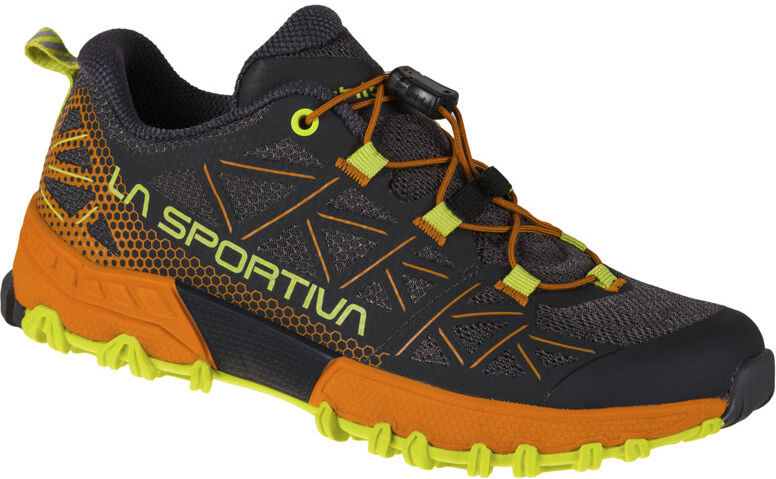 la sportiva bushido ii jr - scarpe trailrunning - bambino black/orange/green 30 eu