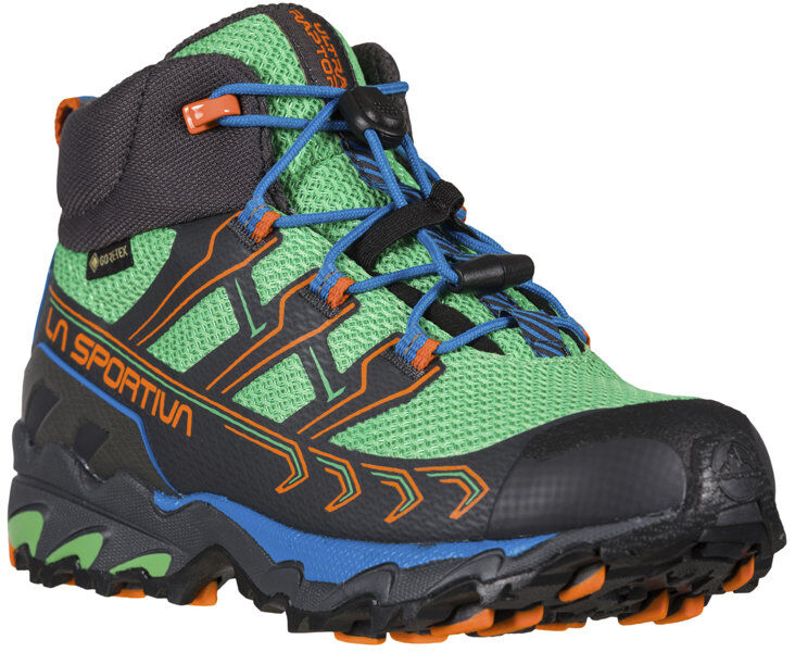 la sportiva ultra raptor ii mid jr gtx - scarpe trekking - bambino black/green/orange/blue 30 eu