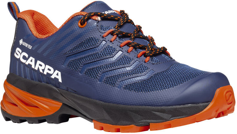 scarpa rush gtx - scarpe trekking - bambino blue/orange 30 eu