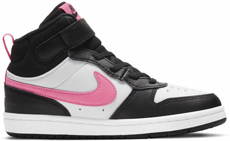 Nike Court Borough Mid 2 Jr - sneakers - bambina Black/White/Pink 11C US