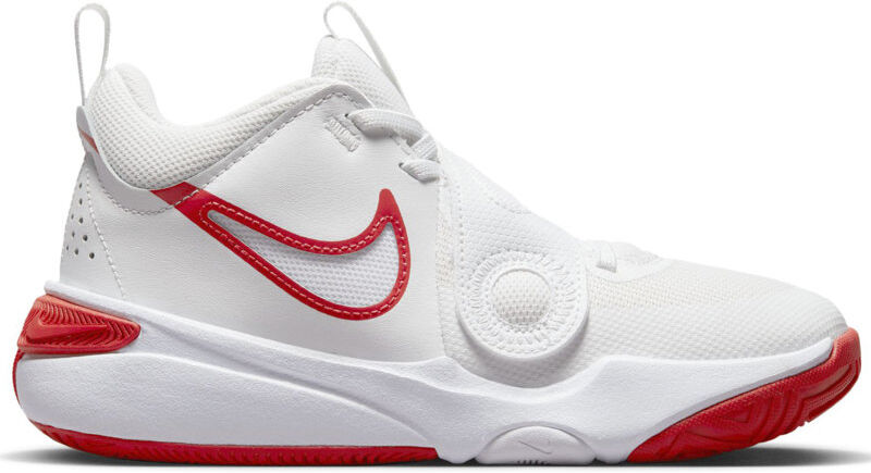 Nike GS Team Hustle D 11 - scarpe da basket - ragazzo White/Red 7Y US