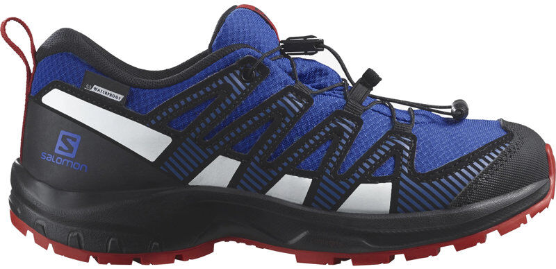 Salomon XA PRO V8 CSWP J - scarpa trail running - bambino Blue/Black 35 EU