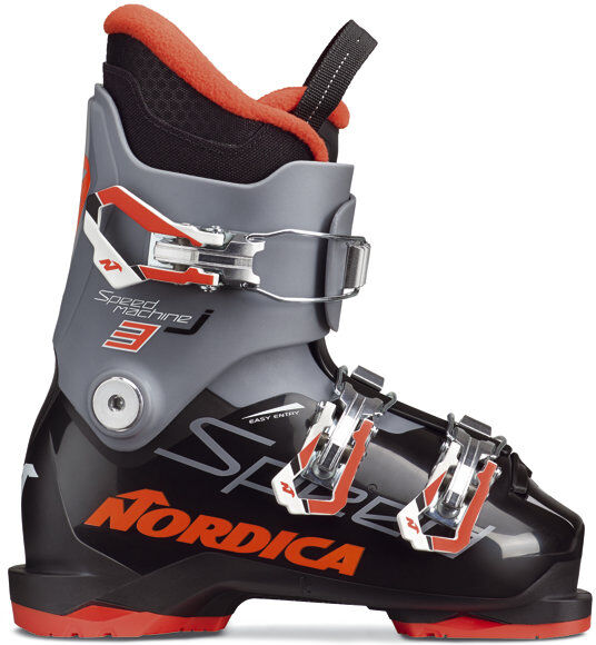 Nordica Speedmachine J3 - scarponi da sci - bambino Grey/Red 25 cm