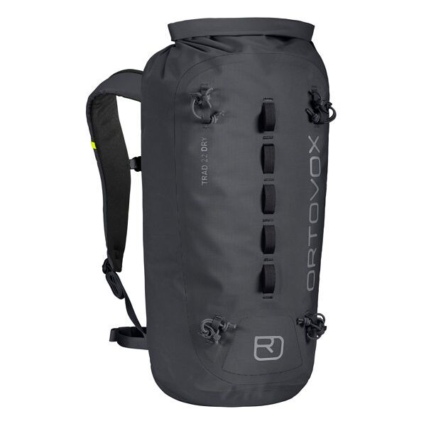 ortovox trad 22 dry - zaino arrampicata black 22