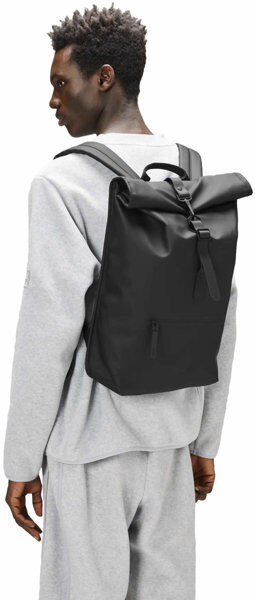 Rains Rolltop W3 - zaino tempo libero Black