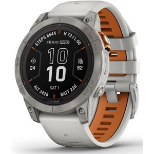 Garmin fenix® 7 Pro Sapphire Solar Edition - orologio multifunzione Light Grey/Orange 47 mm