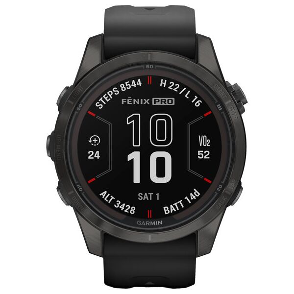 garmin fenix® 7 pro sapphire solar edition - orologio multifunzione black 47 mm