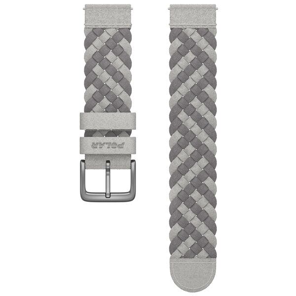 polar cinturino alcantara® stone 20 mm grey/light grey m/l (130-195 mm)