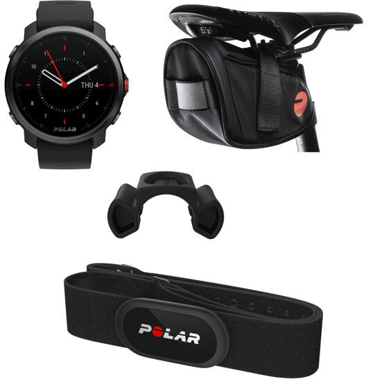 Polar Cicling Bundle Grit X HR - set ciclismo Black