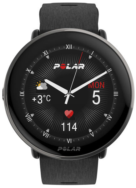 Polar Ignite 3 Titanium - orologio multifunzione Black S/L (135-210 mm) Silicone