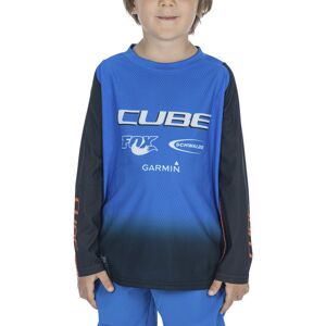 Cube Vertex Rookie X Actionteam L/S - maglia ciclismo a maniche lunghe - bambino Light Blue XS