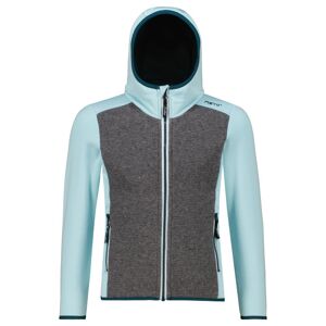 Meru Weymounth Girls Stretch Wool Fix Hood - giacca in pile - bambina Grey/Light Blue 128