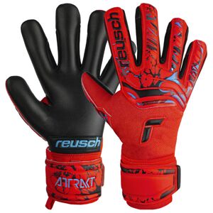 Reusch Attrakt Grip Evolution Finger Support Jr - guanti da portiere - bambino Red/Black 6