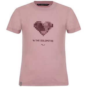 Salewa Graphic Dry S/S K - T-shirt - bambino Pink/Red 104