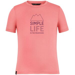 Salewa Simple Life Dri-Rel K - T-shirt - bambino Pink 140