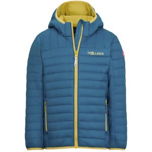 Trollkids Eikefjord - giacca trekking - bambino Blue/Yellow 140