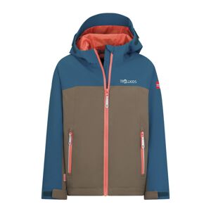 Trollkids Telemark - giacca hardshell - bambino Brown/Blue 140