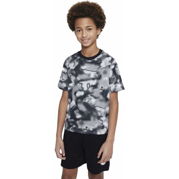 nike dri-fit multi jr - t-shirt - ragazzo black/white s