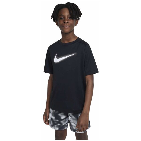 nike multi dri-fit jr - t-shirt - bambino black m