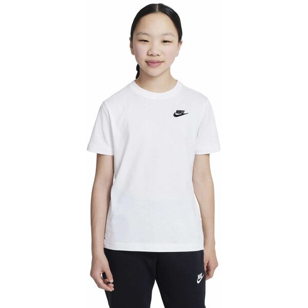 nike sportswear jr - t-shirt - ragazza white m