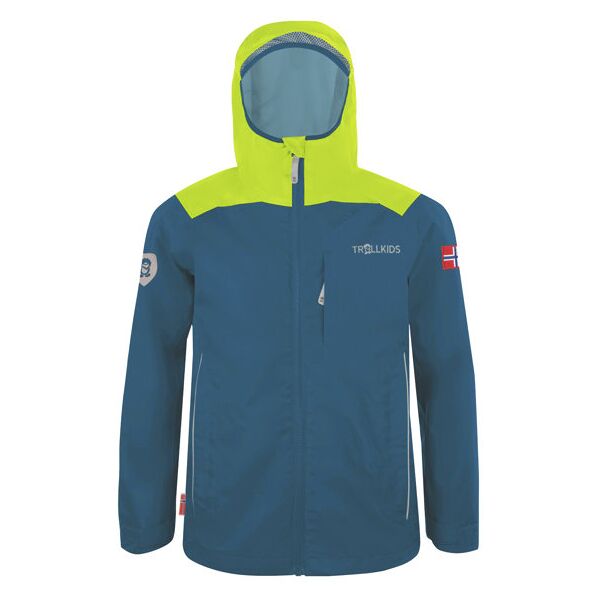 trollkids bergen kids - giacca trekking - bambino blue/green 128