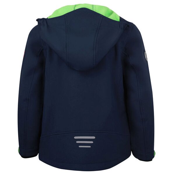 trollkids kids trollfjord - giacca softshell - bambino dark blue/green 152