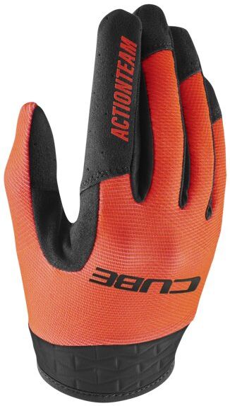 cube performance junior x actionteam - guanti mtb - bambino black/orange 3xs (4)