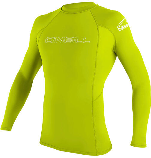 o'neill basic skins l/s rash guard - maglia a compressione - bambino yellow 8a