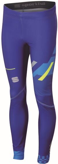 sportful sqaudra - pantaloni sci di fondo - bambino blue 10a