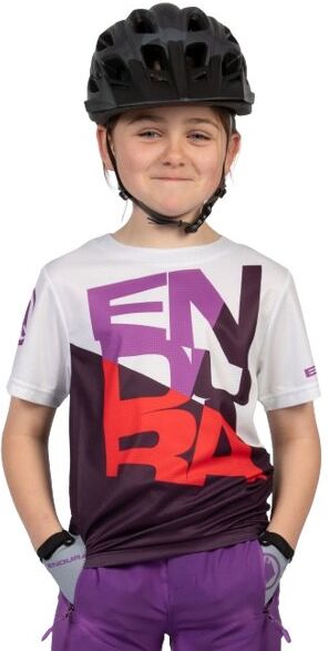 Endura K SingleTrack Core - maglia MTB - bambino White/Violet 7-8A