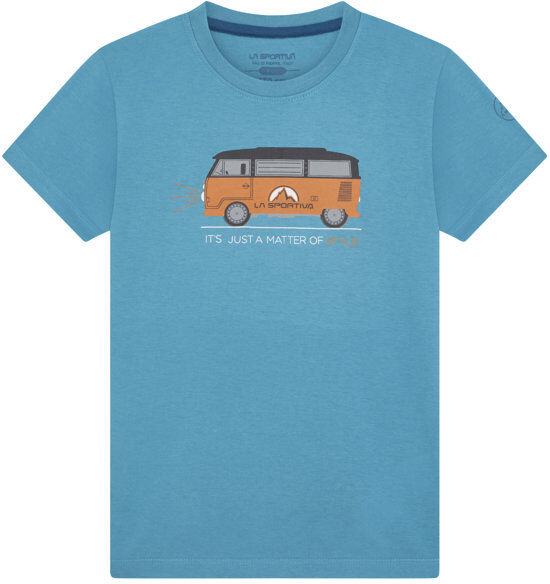 La Sportiva Van - T-shirt arrampicata - bambino Light Blue 140