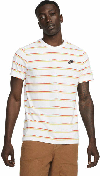 Nike Sportswear Club M - T-shirt - uomo White/Orange M