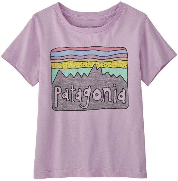 Patagonia Baby Regenerative Organic Certified Cotton Fitz Roy Skies - T-Shirt - bambino Violet 12M