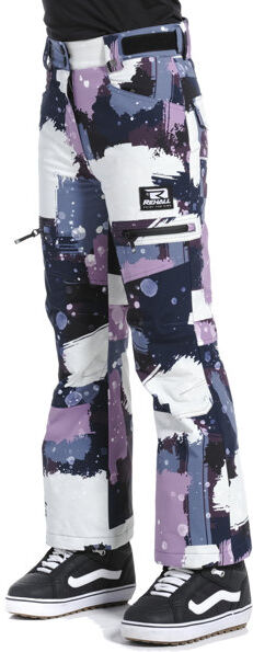 Rehall Nori Jr - pantaloni da sci - bambina Blue/White/Pink 140