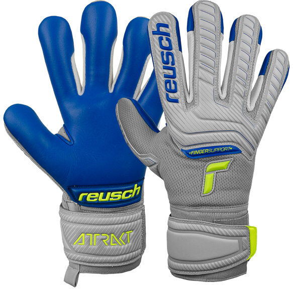 Reusch Attrakt Junior - guanti da portiere - bambino Grey/Yellow/Blue 4