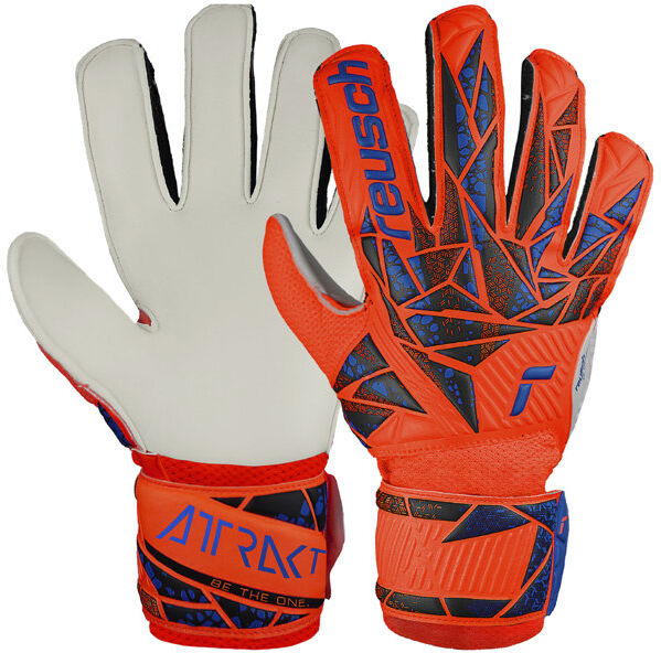 Reusch Attrakt Solid Junior - guanti da portiere - bambino Orange/Blue 8