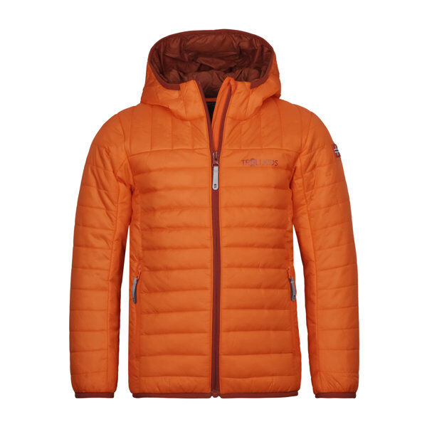 Trollkids Eikefjord - giacca trekking - bambino Orange/Brown 104