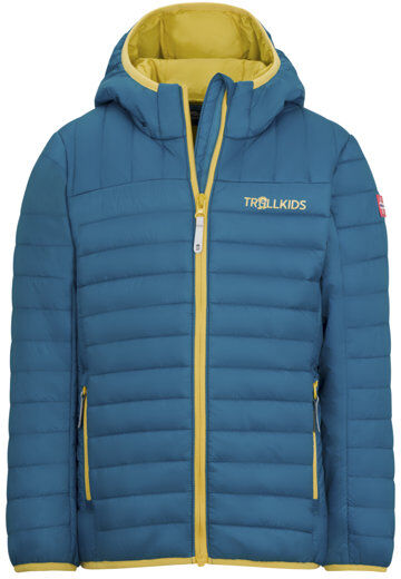 Trollkids Eikefjord - giacca trekking - bambino Blue/Yellow 164