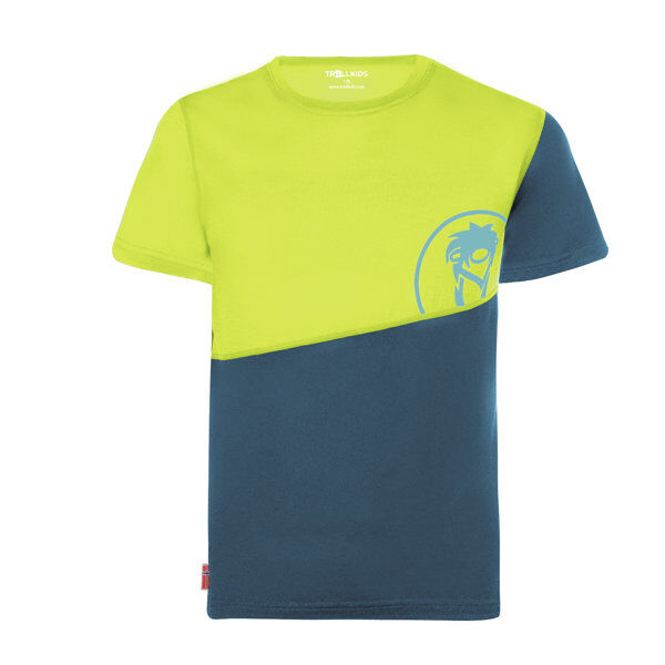 Trollkids Sandefjord T - T-shirt - bambino Green/Blue 164