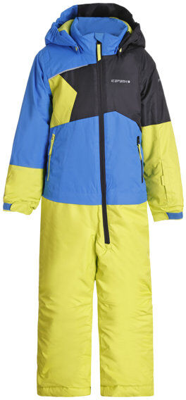 Icepeak Jixi Overall - tuta da sci - bambino - Light Blue/Yellow